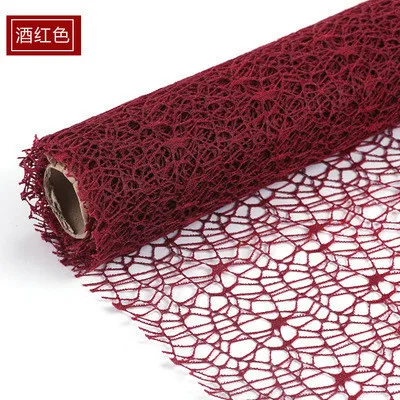 5yard* 50 см цветок рулон упаковочной бумаги DIY украшения оберточная бумага упаковка крепированная бумага s сетка ручной работы материалы жаккардовые цветы - Цвет: N09
