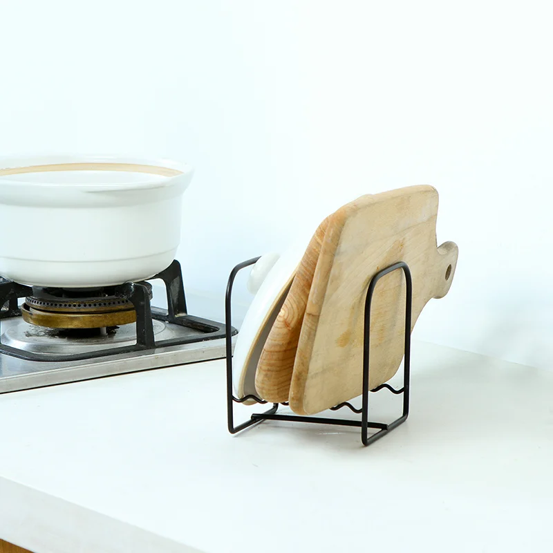 Металлический стеллаж для горшков с крышкой разделочная доска полка посуды