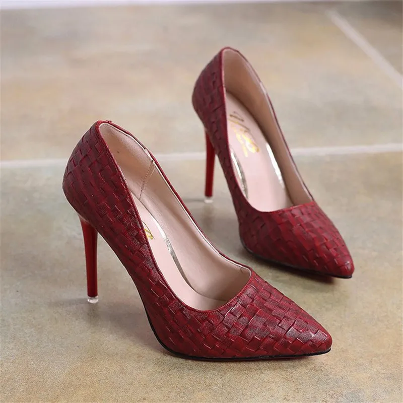 Женская обувь на каблуке-шпильке 10 см Женские туфли-лодочки высоком каблуке с