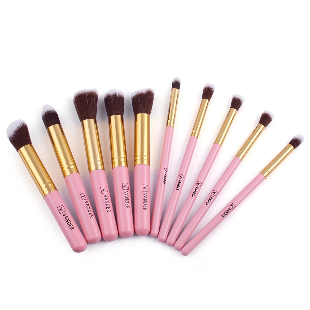 Кисти для макияжа 10 шт. профессиональные брендовые кисти высококачественный