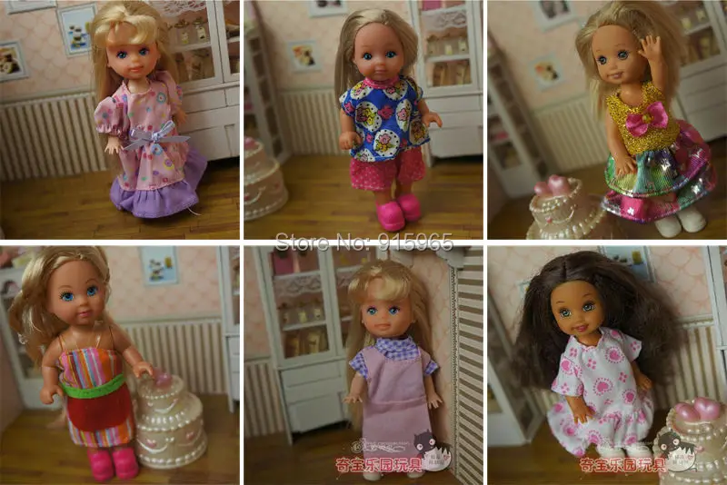 Новинка 2014 оптовая продажа 50 шт./лот ткань и платье для мини куклы Барби|barbie dresses for