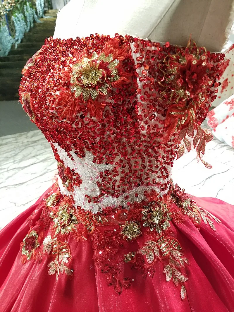 SSYFashion Новое свадебное роскошное красное вечернее платье высокого класса с