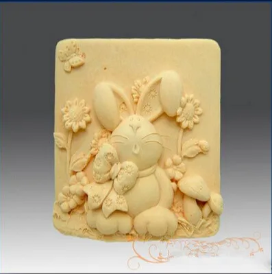 

Mold Silicone Easter Bunny Rabbit Mold Silicone For Soap , Handmade Soap Mold Moulds Silicone Rubber PRZY Eco-friendly No.l001