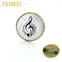 tafree wholesale men wedding business brooches symphony music note pins promotion musical note badge women t823