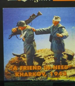 Модель 135, набор из смолы, раненный солдат 321