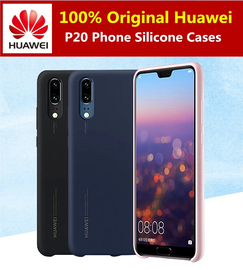 100% Оригинальные huawei P20 силиконовый чехол мягкий Защитный для 5 8 &quotтелефон