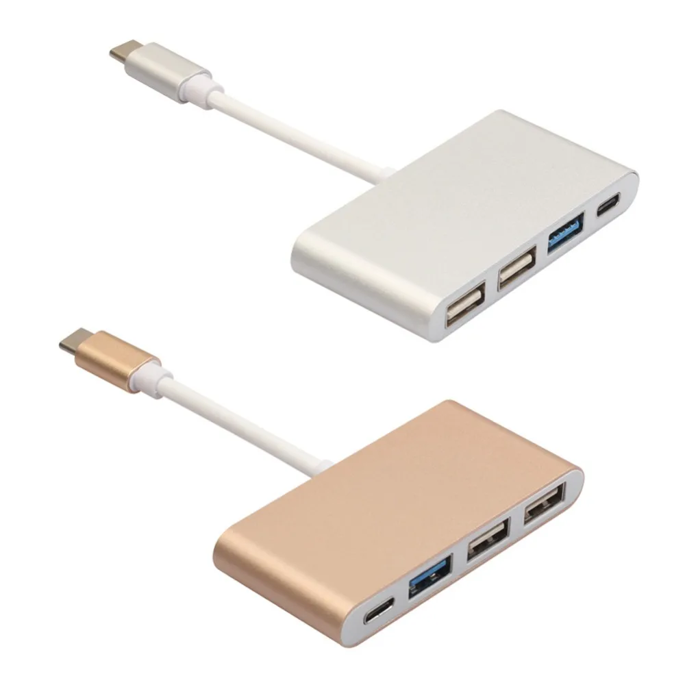 Качество 4 в 1 Тип C USB 3 0 2 концентратор кабель адаптер зарядный конвертер для Macbook