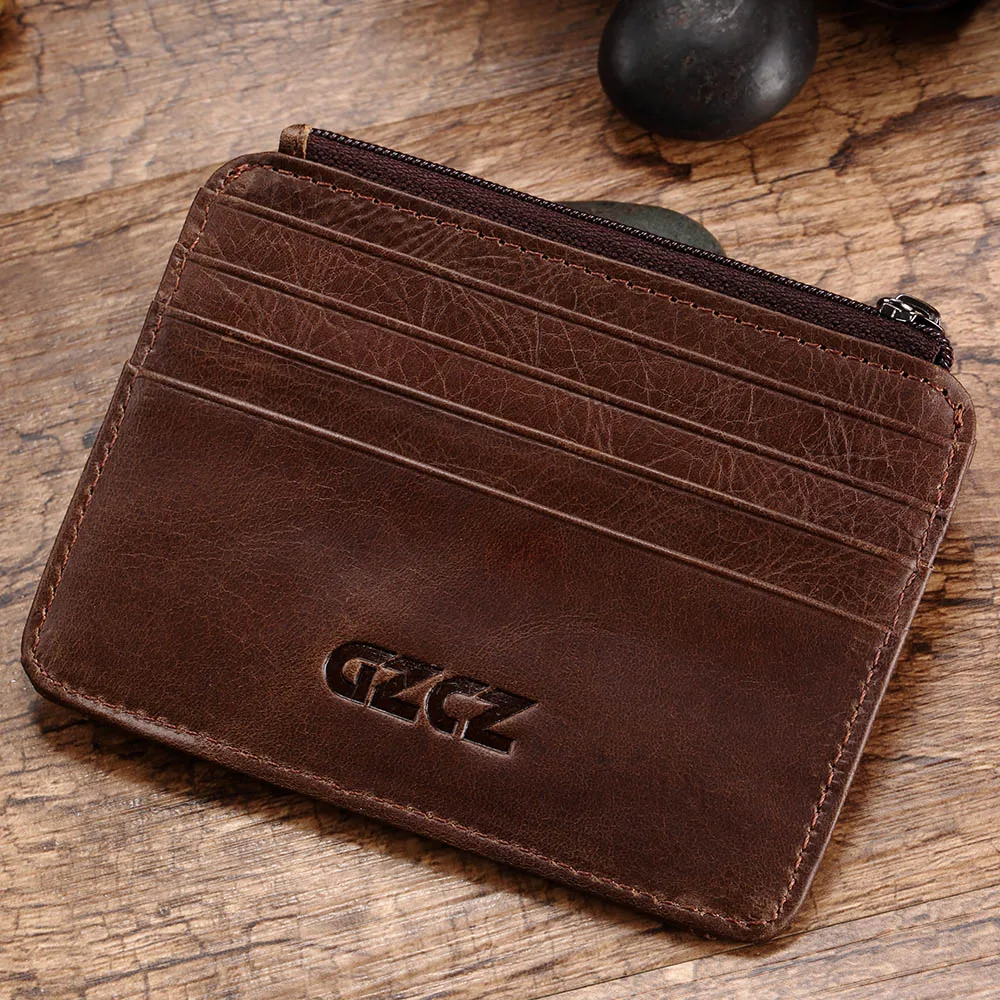 Кошелек GZCZ мужской из натуральной кожи|brand credit card holder|credit holdercredit holder brand |