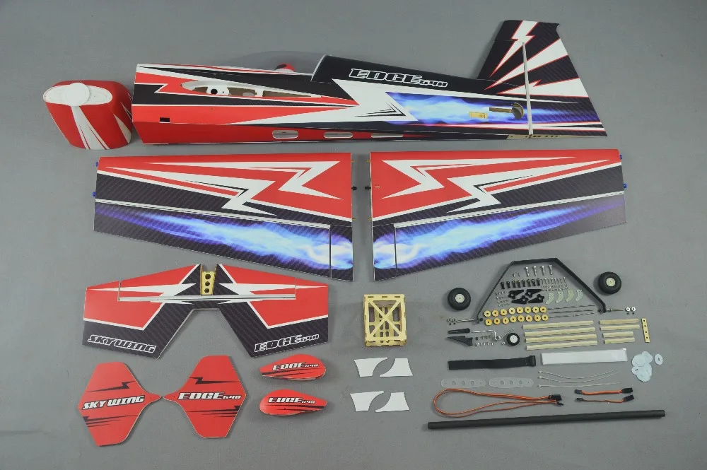 SKYWING PP материал самолет RC 3D самолет радиоуправляемая модель для хобби игрушки размах крыльев 1395 мм 50E EDGE 540T 3D самолет комплект