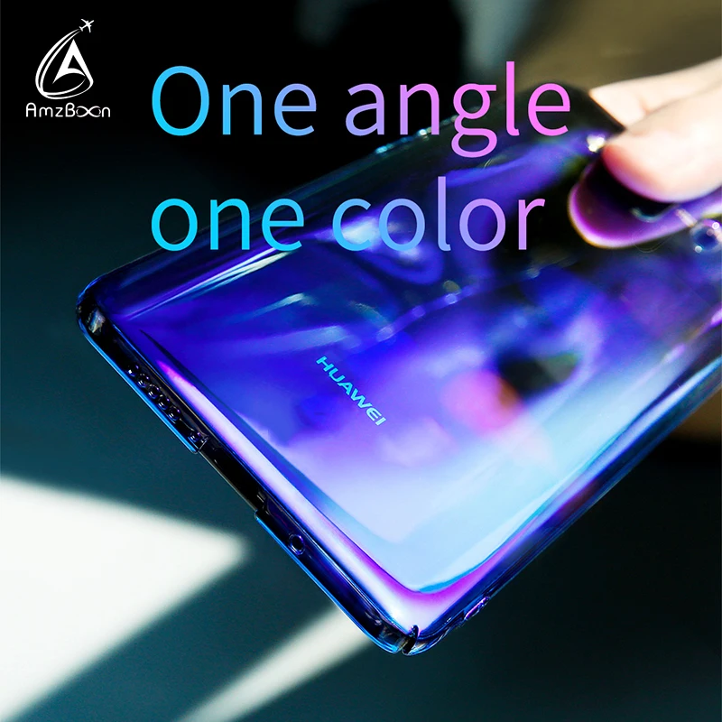 Чехол AmzBoon для Huawei P20 Pro Роскошный прозрачный чехол с градиентом Авроры Lite Mate 10 Light