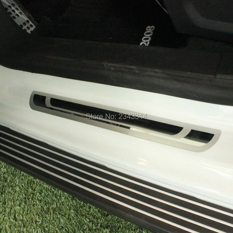 Для Peugeot 206 207 2008 307 308 3008 408 508 5008 аксессуары из нержавеющей стали Накладка на порог