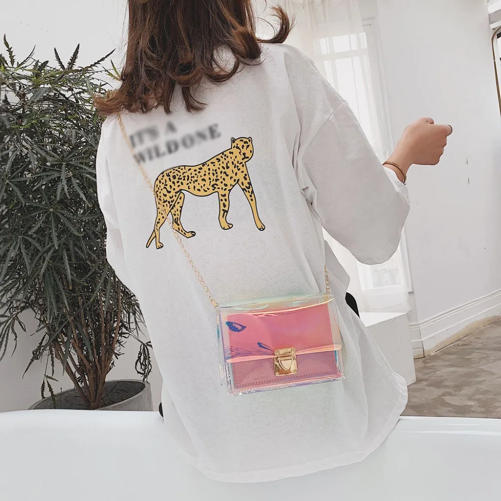 Лето 2019 женская модная контрастная однотонная сумка через плечо с застежкой