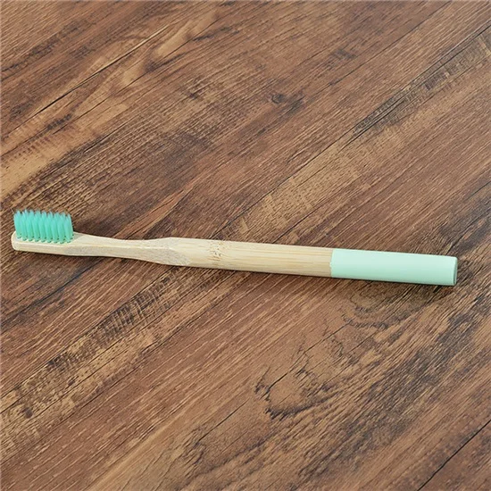 5 Piece light green 5 пачек, Bamboo Зубная щетка для взрослых, es, мягкая щетина, Экологически чистая, cepillo dientes bambu, зубная щетка для ухода за полостью рта, clareador de dente - Цвет: 5 Piece light green