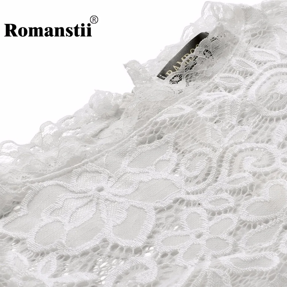 Romanstii Кружево платье Демисезонный 2017 Сексуальная 3/4 с длинным рукавом круглый