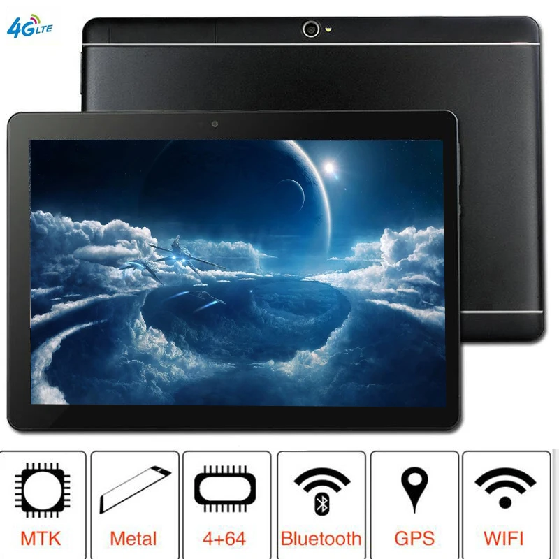 Новинка, планшет S109, 3G, 4G, LTE, FDD, Android 8,1, четыре ядра, планшеты, 4 Гб ОЗУ, 64 Гб ПЗУ, WiFi, gps, 10 дюймов, планшет, ips экран, 8 Мп+ подарок