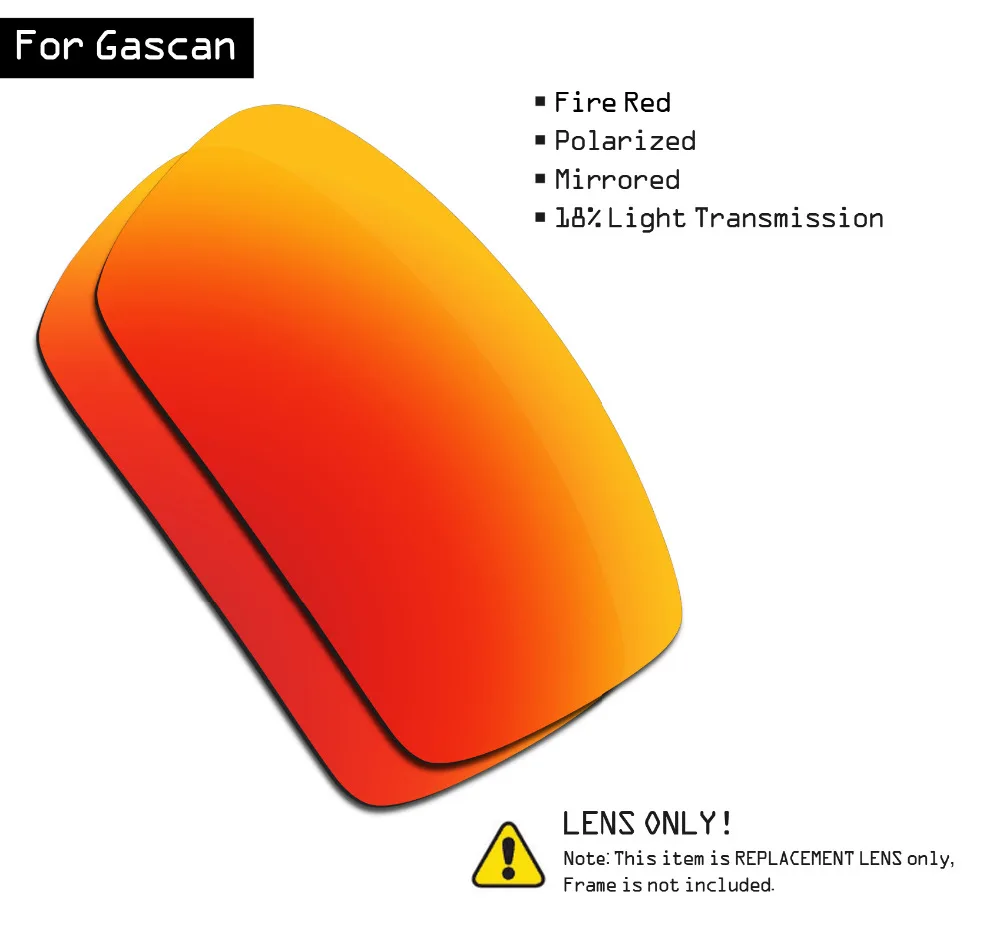 Поляризованные солнцезащитные очки SmartVLT Сменные линзы для Oakley Gascan - Fire Red |