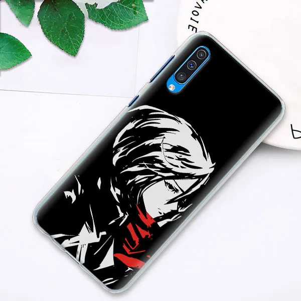 Аниме; обувь для косплея по аниме «атака на Титанов» чехол с крышкой для samsung Galaxy A30 A50 A70 A80 M10 M30 A7 A6 A8+ A9 ПК Жесткий Чехол Для Телефона - Цвет: 02