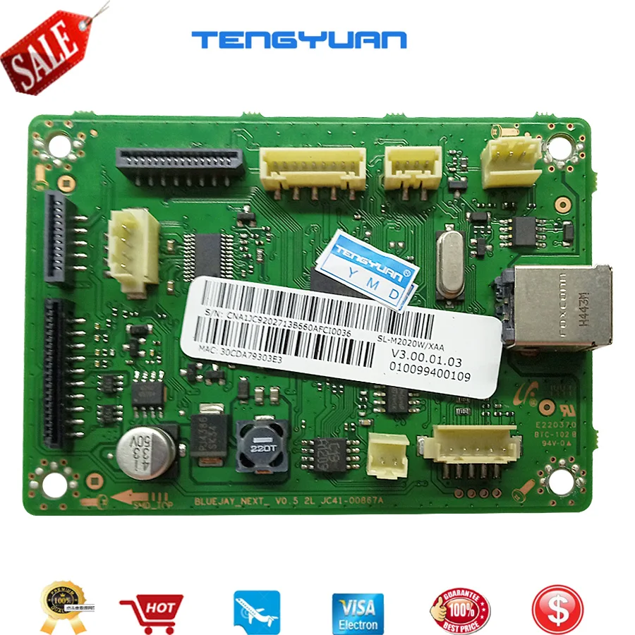 

1pcs X Logic Main Board Use For Samsung SL-M2020 SL-M2020W SL M2020 M2020W 2020 2020W Formatter Board in printer parts on sale