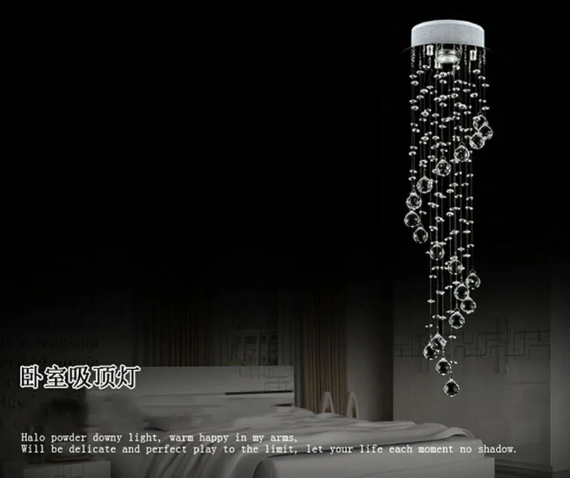 Светодиодная хрустальная люстра освещение коридора входная дверь небольшая