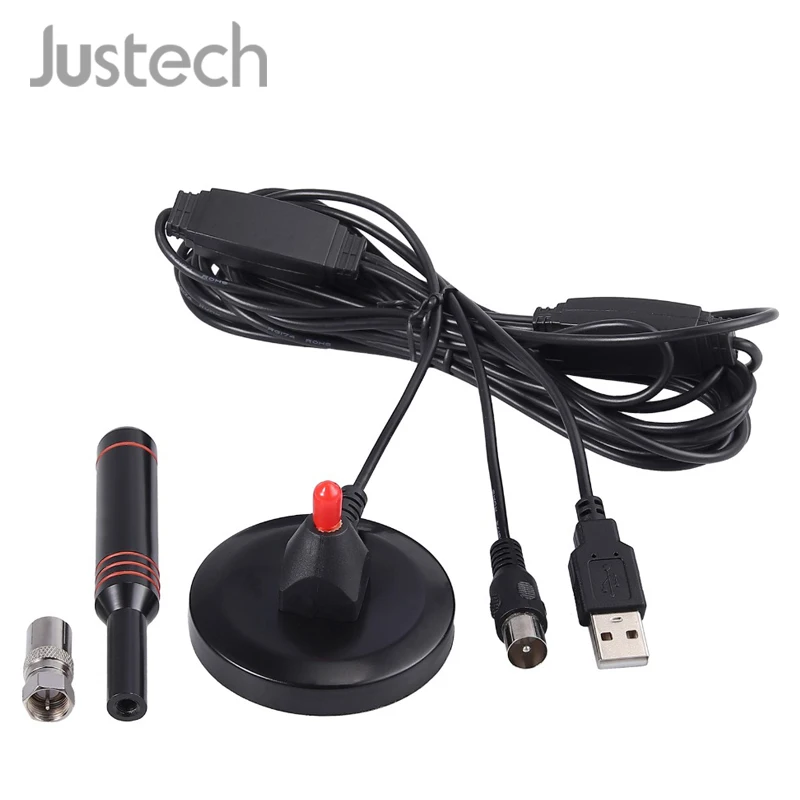 Justech для автомобиля ТВ антенна с усилителем сигнала DVB-T лучший HD Грузовик Караван цифровой Freeview уровень 6 Водонепроницаемый Портативный Антенна
