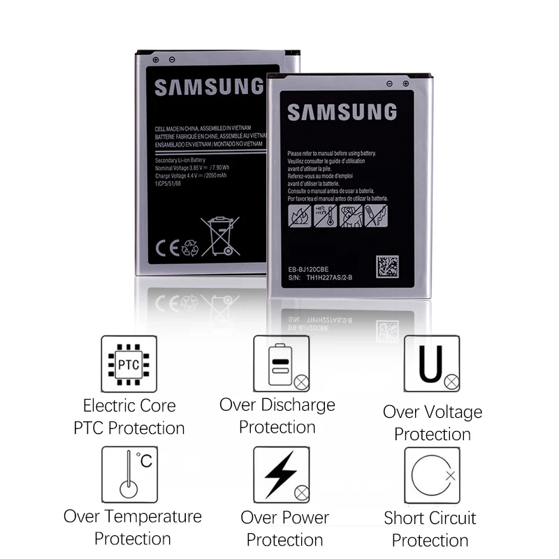 Батарея для SAMSUNG Galaxy J1 2016 EB BJ120CBE 2050mAh батарея J120 SM J120A J120F J120h J120ds Express 3 полная
