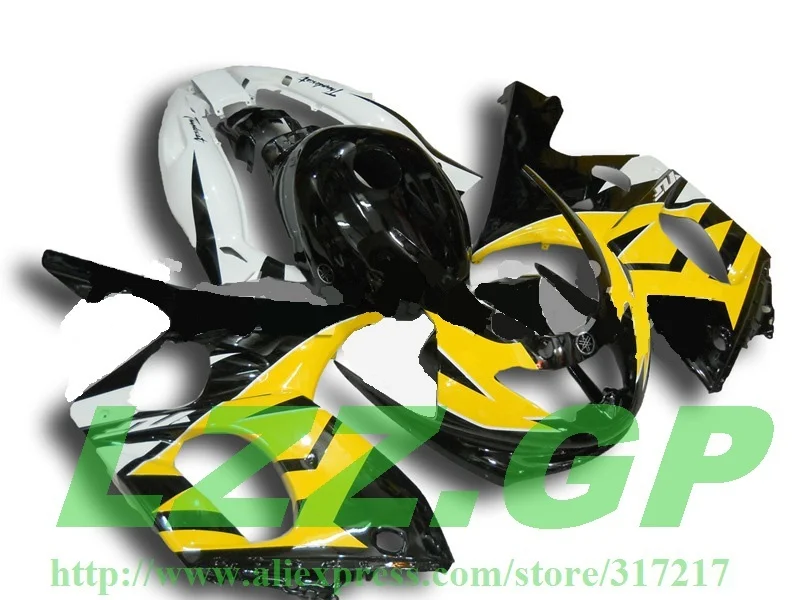 

Injection Fairing parts for YZF600R 96 97 98 99 00 01 02 03 04 05 06 07 YZF 600R 96-07 #sh6tg yellow white Black fairings