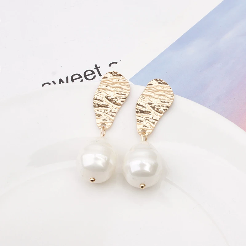 Модные Винтажные неровный жемчуг Висячие серьги ювелирные изделия для женщин
