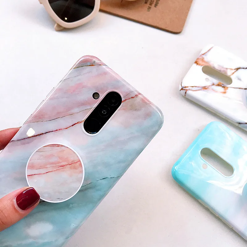 Мраморный гибкий чехол-подставка для huawei Ascend P30 P20 PRO Lite мягкий чехол телефона mate 20