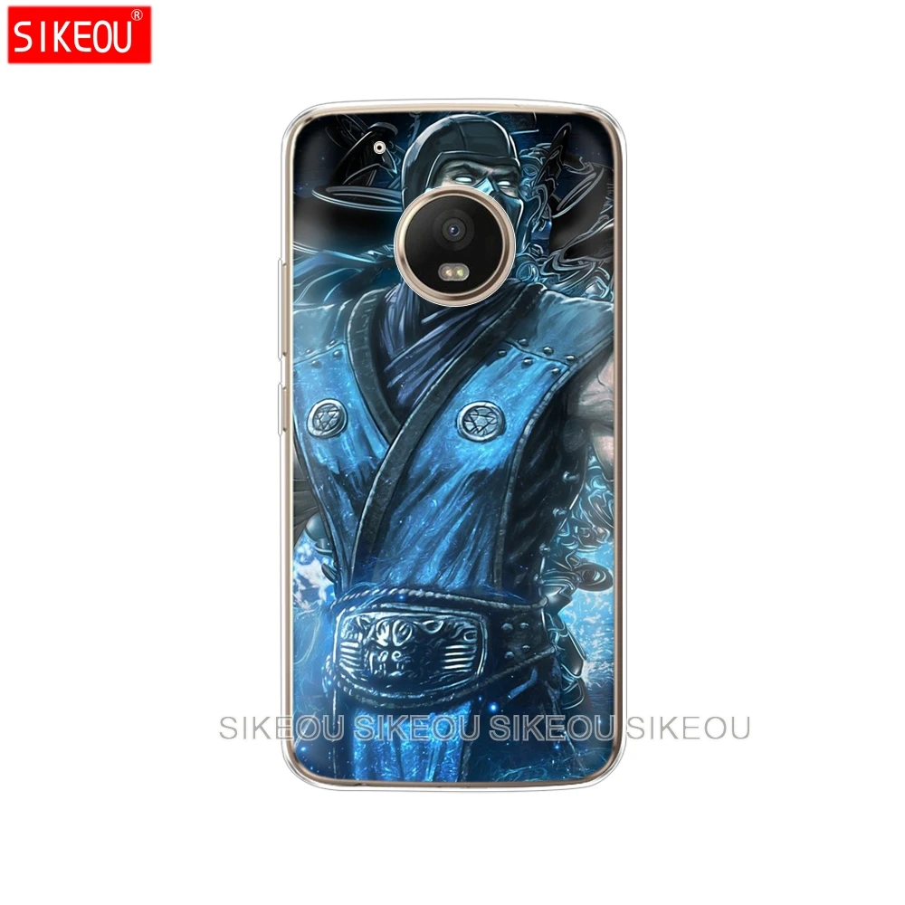 Силиконовый чехол для телефона Motorola Moto G6 G5 G5S Z2 Z3 PLAY PLUS X4 E4 E5 C Scorpion Sub Zero Mortal Kombat