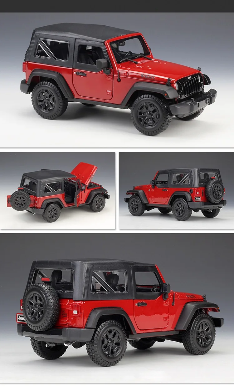1:18 Maisto Jeep Wrangler Rubicon сахара литой модельный автомобиль