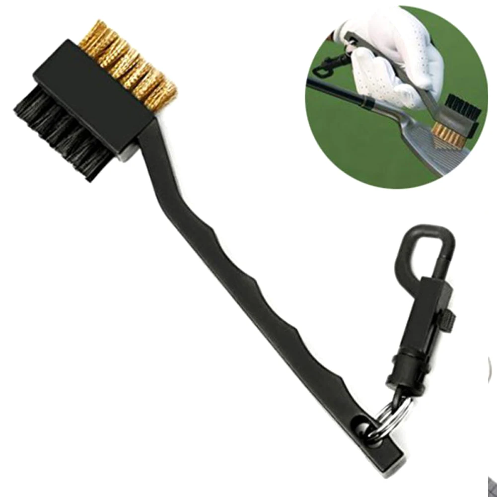 

Golf Club Cleaning Brush Putter Iron Wood 2 Sided Bristle Cleaner Snap Clip dropshipping