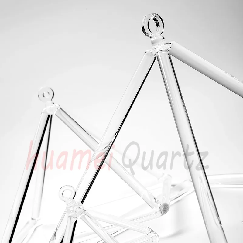 Кварцевая прозрачная Поющая пирамида для исцеления звуковой энергии и