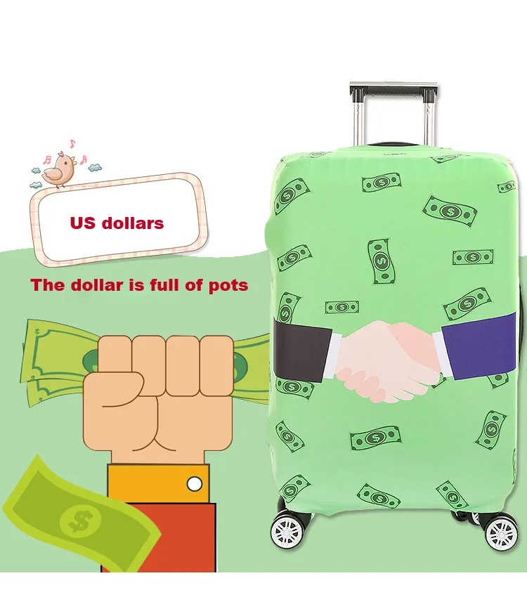 TRIPNUO Dolphin Толстый эластичный чехол для багажа на молнии для 18-32 дюймов, чехол для багажника, чехол для путешествий, защитный чехол, сумки