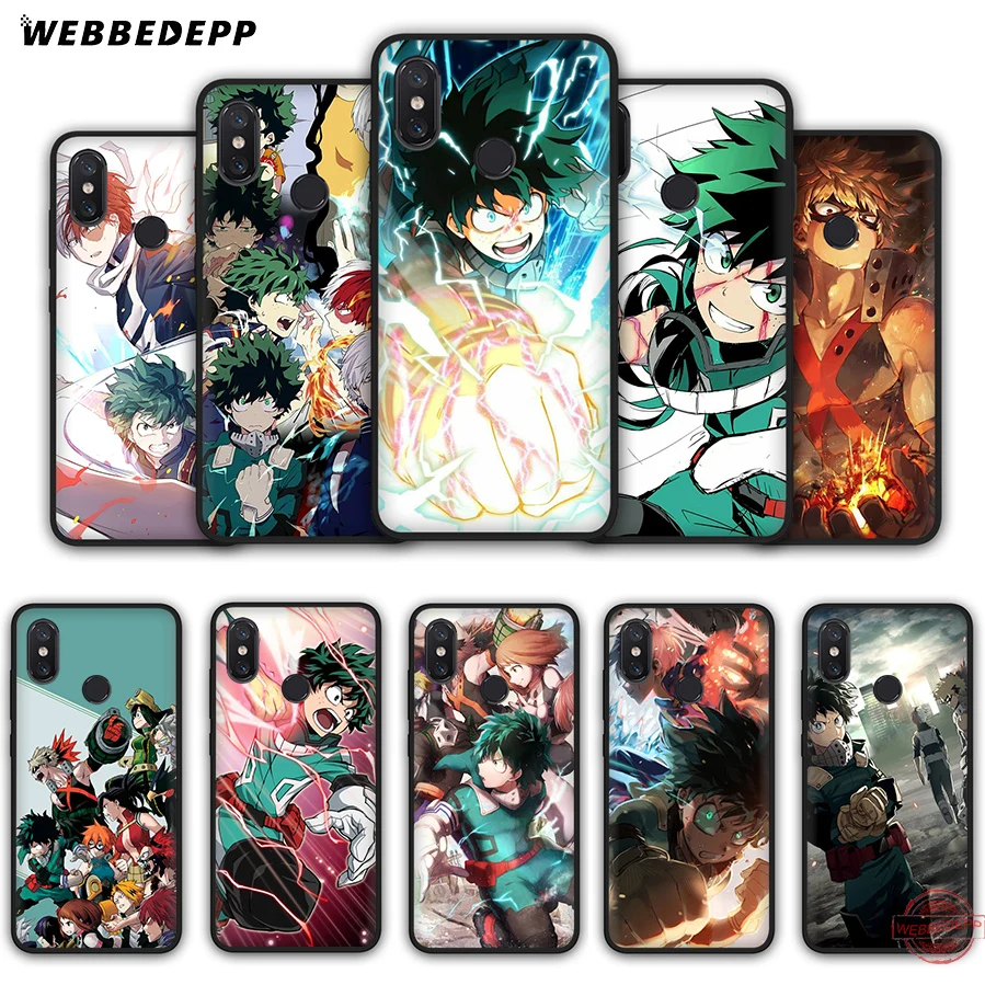 WEBBEDEPP Boku No Hero Academia Soft Silicone Case for Xiaomi Mi 6 8 9 SE MAX 3 A1 A2 Lite F1 Cover | Мобильные телефоны и
