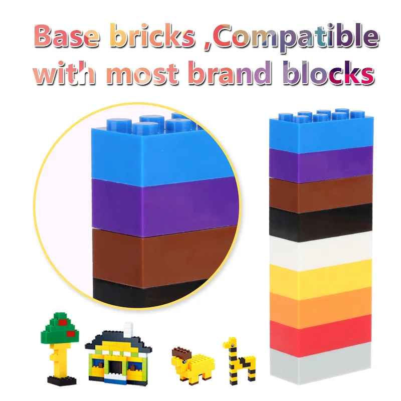 Конструктор Legoed детский маленький 2 х4 1 упаковка около 45 шт.|Блочные конструкторы|