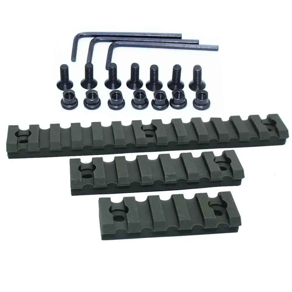 5 7 13 слот Keymod Rail Handguard Picatinny Weaver Mount ABS пластиковая секция с винтами|Аксессуары для