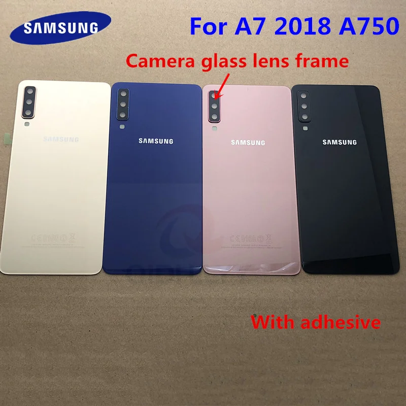Задняя крышка аккумулятора для Samsung Galaxy A7 2018 A750F сменные детали корпуса двери +