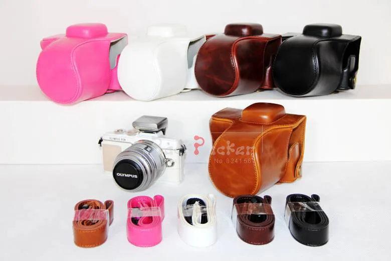 Сумка для камеры сумка видео и чехол из ПУ кожи с плечевым ремнем Olympus телефона