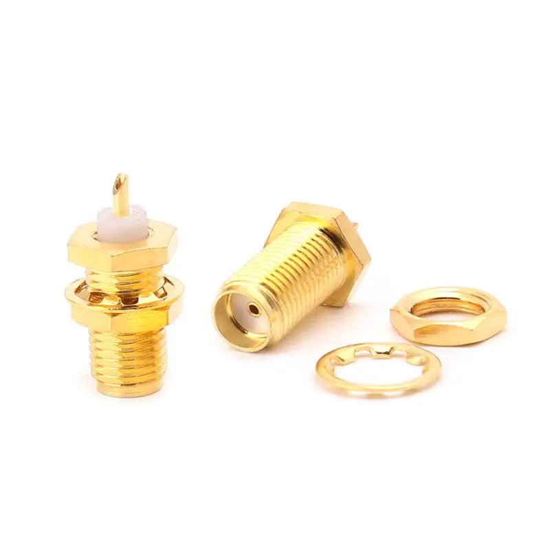 10 шт. РЧ-коннекторы SMA гнездо гайка ручка зажим для палубы припой чашка |