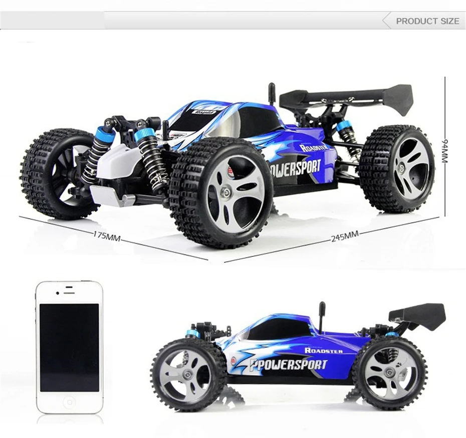 Wltoys A959 RC 1:18 Масштаб RC автомобиль 4WD 45км/ч внедорожные высокое Скорость р/у автомобиль для дрифта радио Управление рок-кроулинга, Управление автомобиля