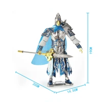 3d metal puzzle model kits zhao yun zilong diy miniature model kits durable brass material laser cut jigsaw toys for kids adult