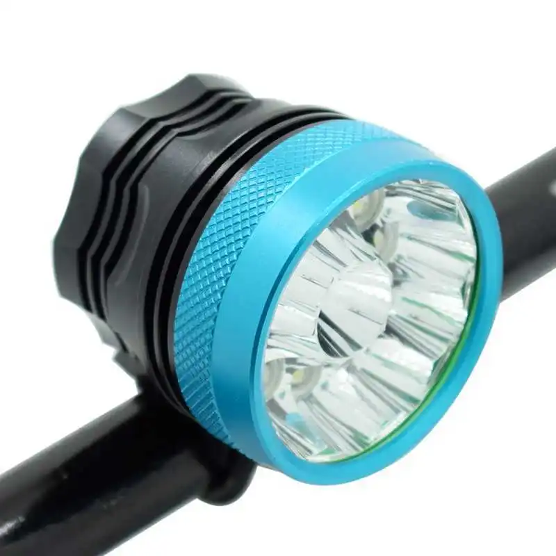 Bike Light 20000 lumens Waterproof Headlamp 12 x XML T6 LED Bicycle Cycling Head Light+ 9600mah 18650 Battery Pack + Charger|18650 battery pack