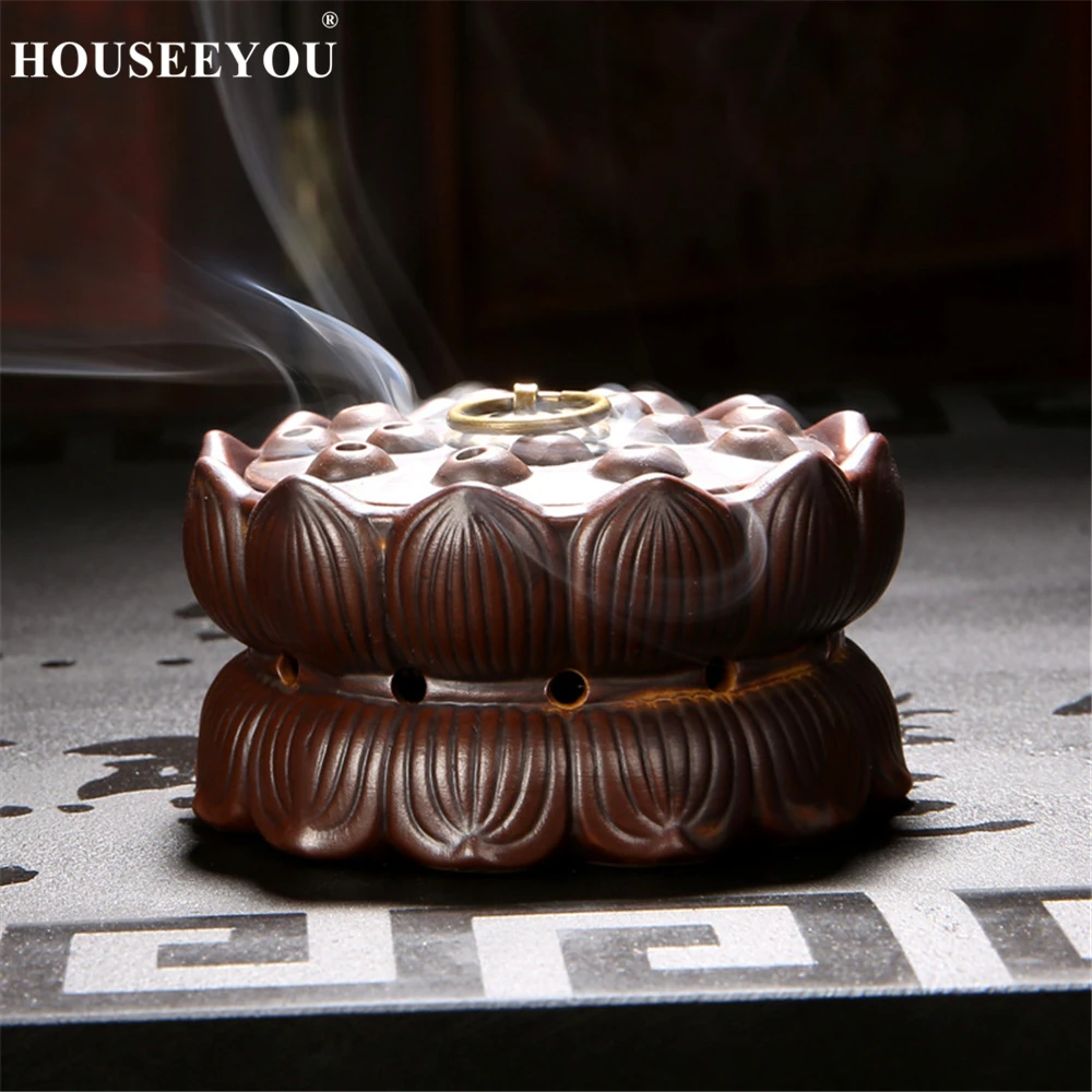 Креативная горелка в форме цветка лотоса башня конусы палочка для благовоний