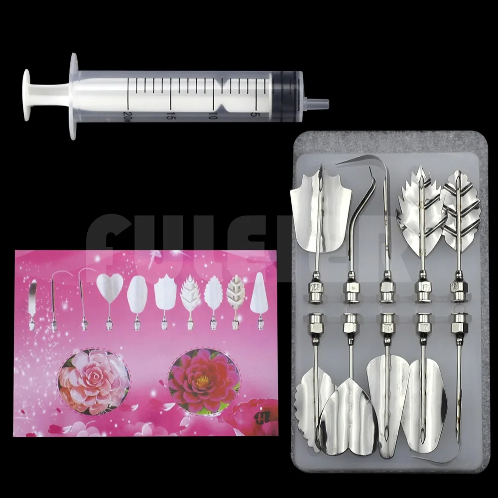 11 шт./компл. 3D инструменты для рисования желейных цветов желейные форсунки