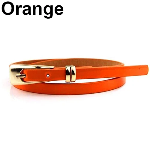 Новинка 2017 женский модный тонкий пояс из искусственной кожи карамельных цветов с