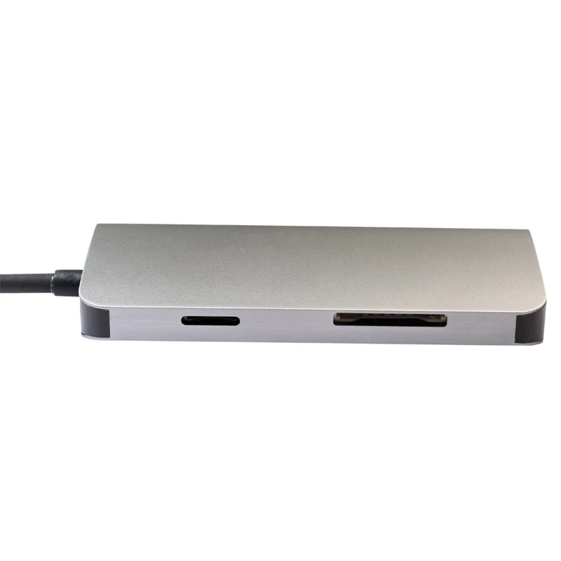 8 в 1 Usb 3 0 Type C концентратор для Ethernet + 4K видео Hdmi Pd Rj45 зарядный порт адаптер слот