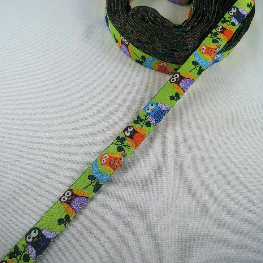 Новинка 2017 плетеная жаккардовая лента с животными Сова отделка оптовая продажа
