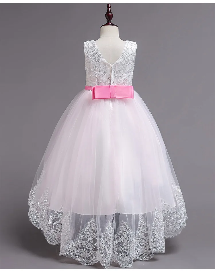 Girls Long Flower Party Prom Dresses For Girl Kids Princess Wedding Teenagers Children First Communion Dress for 14yrs | Детская одежда