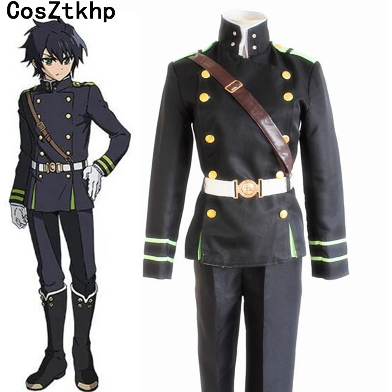 Костюм для косплея аниме сераф из Конца Owari no Seraph Yuichiro Hyakuya юбка (топ + брюки ремень