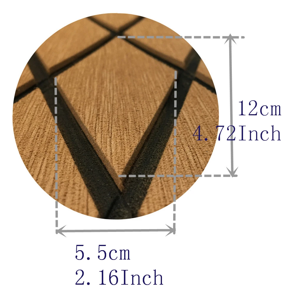 Крест EVA лодка тик настил лист яхты морской пол ковер с клейким светом Brwon в черном